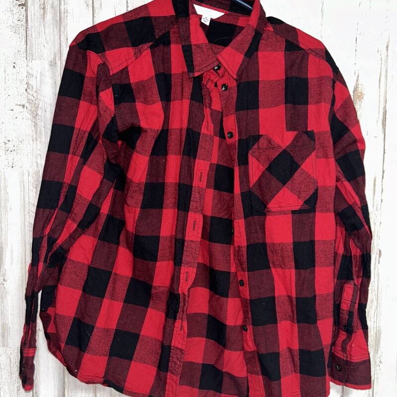 M Red Buffalo Flannel, Red, Size: Ladies M