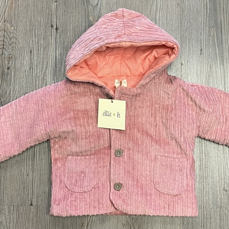 Ettie + H Corduroy Jacket, Pink, Size: 9-12M