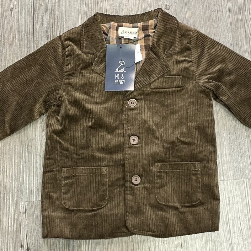 Me & Henry Corduroy Jacke, Brown, Size: 3-4Y