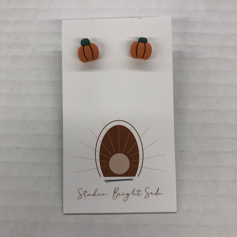 By Emma, Size: Stud, Item: Pumpkin