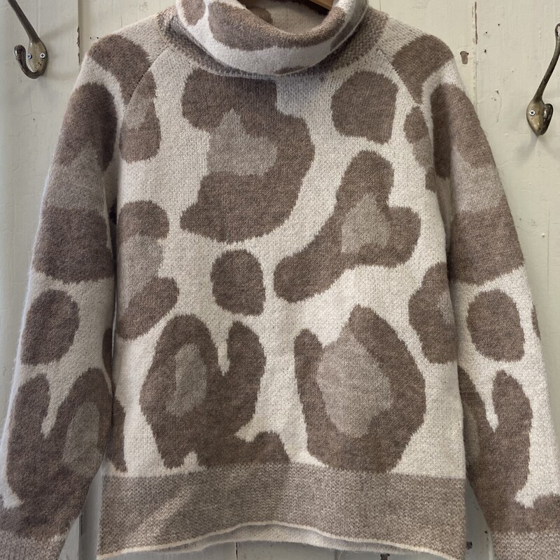 Cr/brw Cheetah Sweater