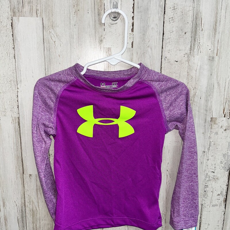 2T Purple Logo Raglan, Purple, Size: Girl 2T