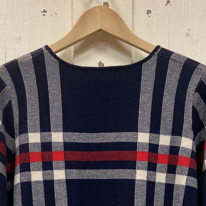 Nvy/cr/rd Plaid Sweater<br />
Nvy/cr/r<br />
Size: Large