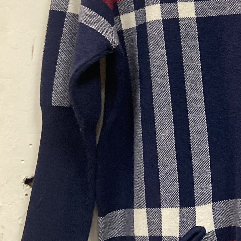 Nvy/cr/rd Plaid Sweater<br />
Nvy/cr/r<br />
Size: Large