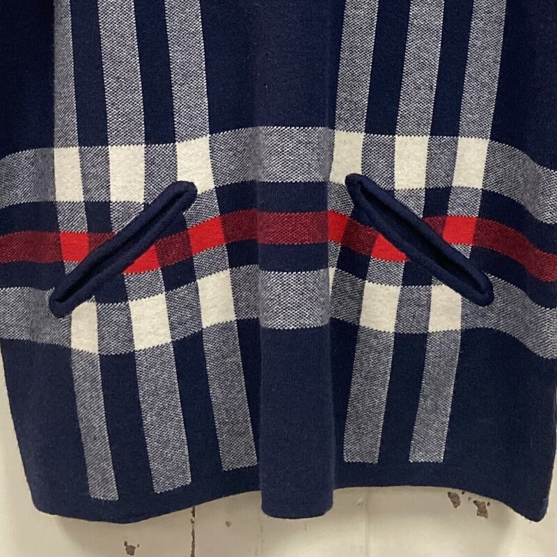 Nvy/cr/rd Plaid Sweater<br />
Nvy/cr/r<br />
Size: Large