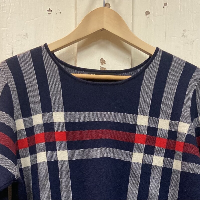 Nvy/cr/rd Plaid Sweater<br />
Nvy/cr/r<br />
Size: Large