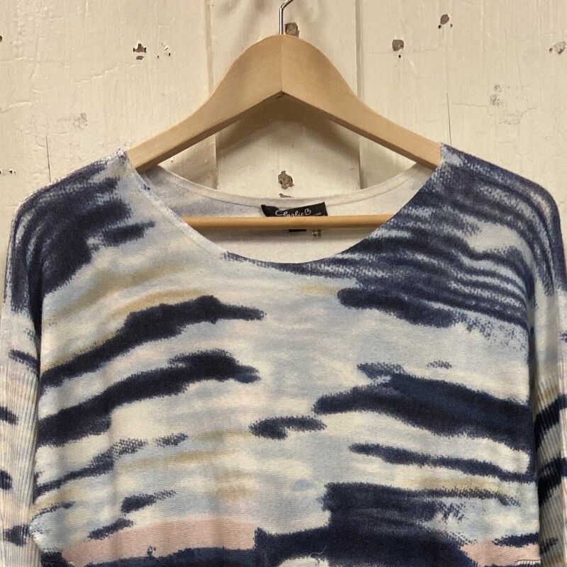 Blu/pk/w Pat Sweater