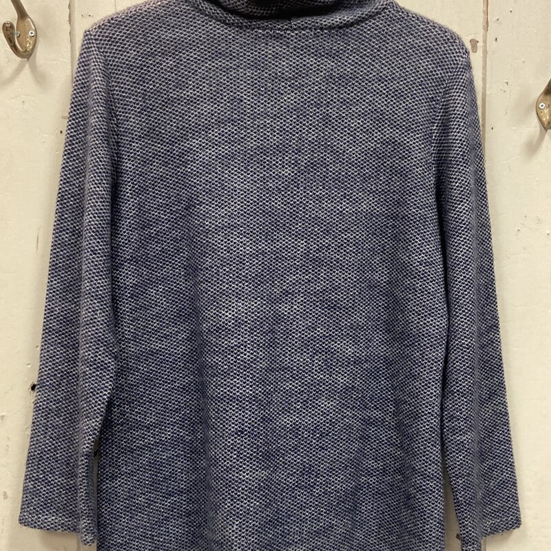 Blu/w Chck Cowl Swtr<br />
Blu/wht<br />
Size: Large