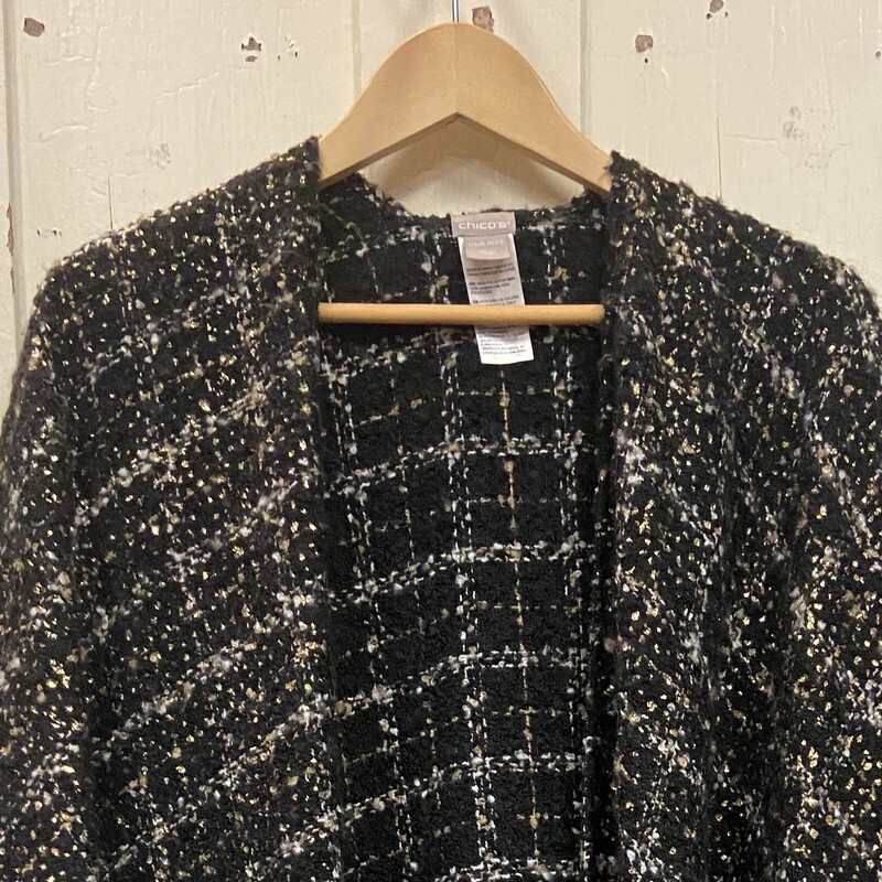 Blk/gld/w Plaid Cape<br />
Blk/gld<br />
Size: OS