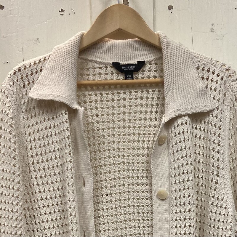 NWT Crm Knit Collar Cardi