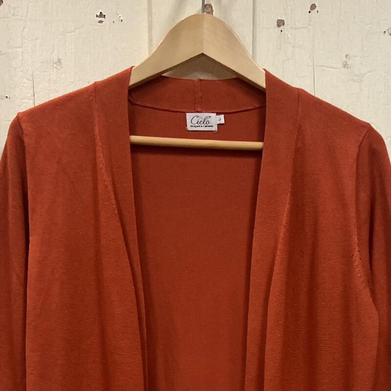 Orange Open Cardigan<br />
Orange<br />
Size: Large