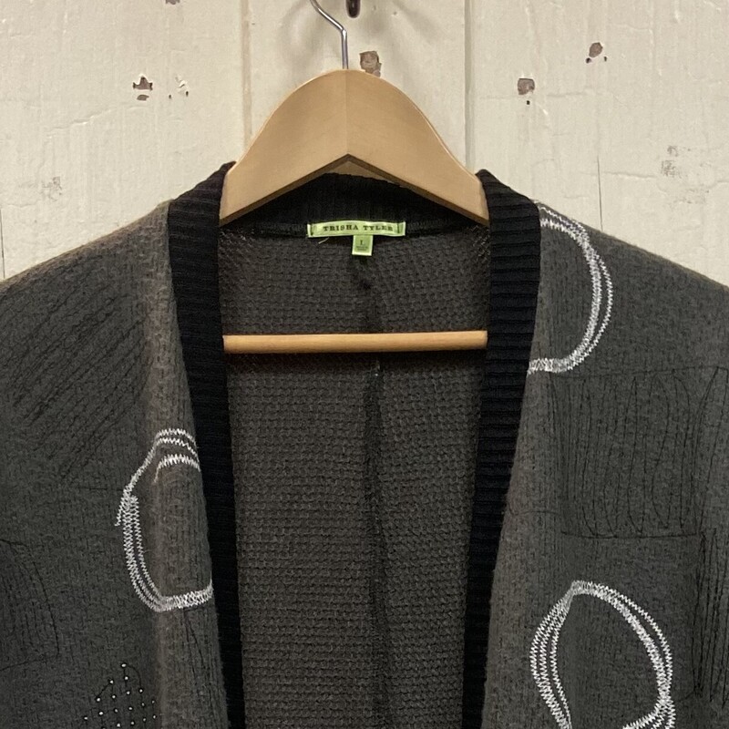 Olive/blk/wht Cardigan