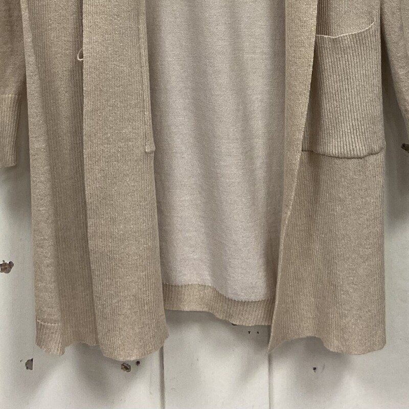 Tan Rib Cardigan<br />
Tan<br />
Size: Small