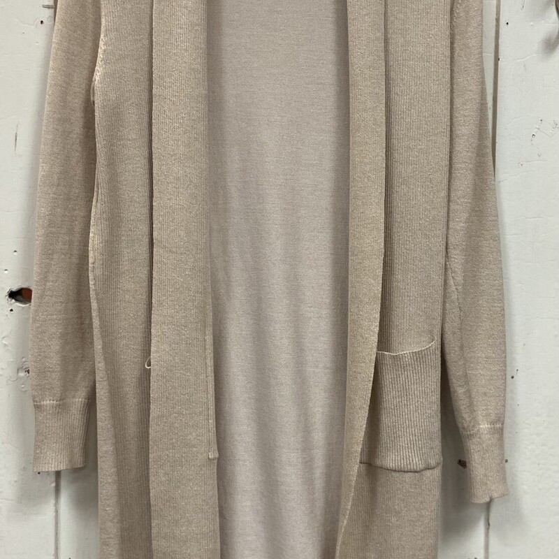 Tan Rib Cardigan