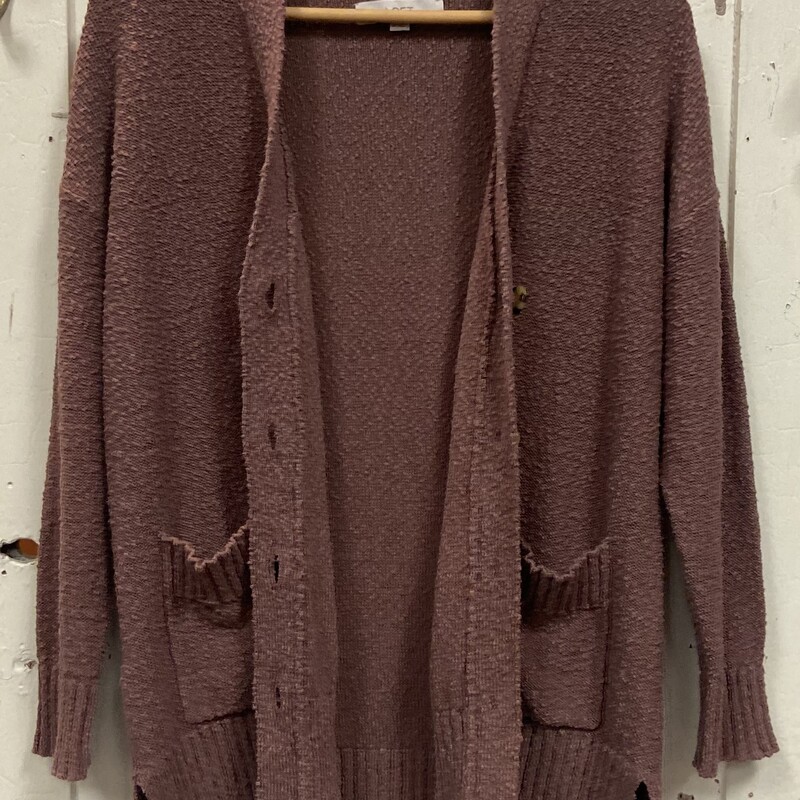 Cocoa Text Cardigan<br />
Cocoa<br />
Size: Medium