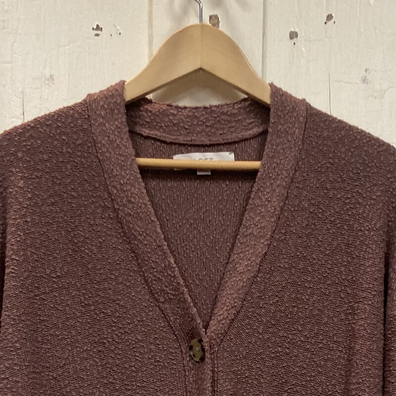 Cocoa Text Cardigan<br />
Cocoa<br />
Size: Medium