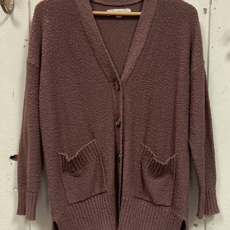 Cocoa Text Cardigan