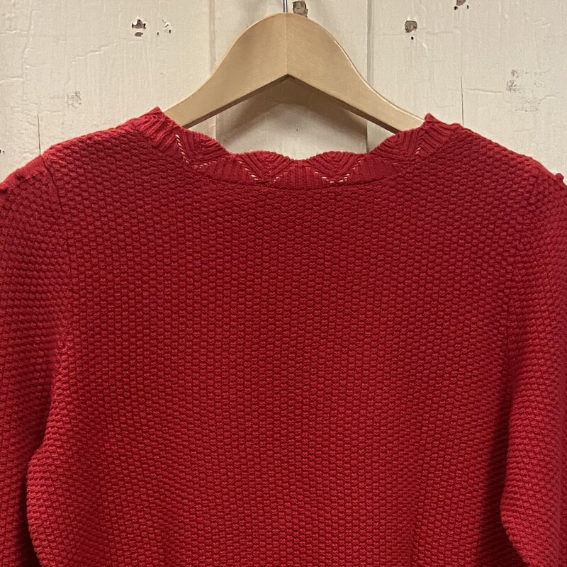 Rd Scallop Nbby Sweater<br />
Red<br />
Size: Medium