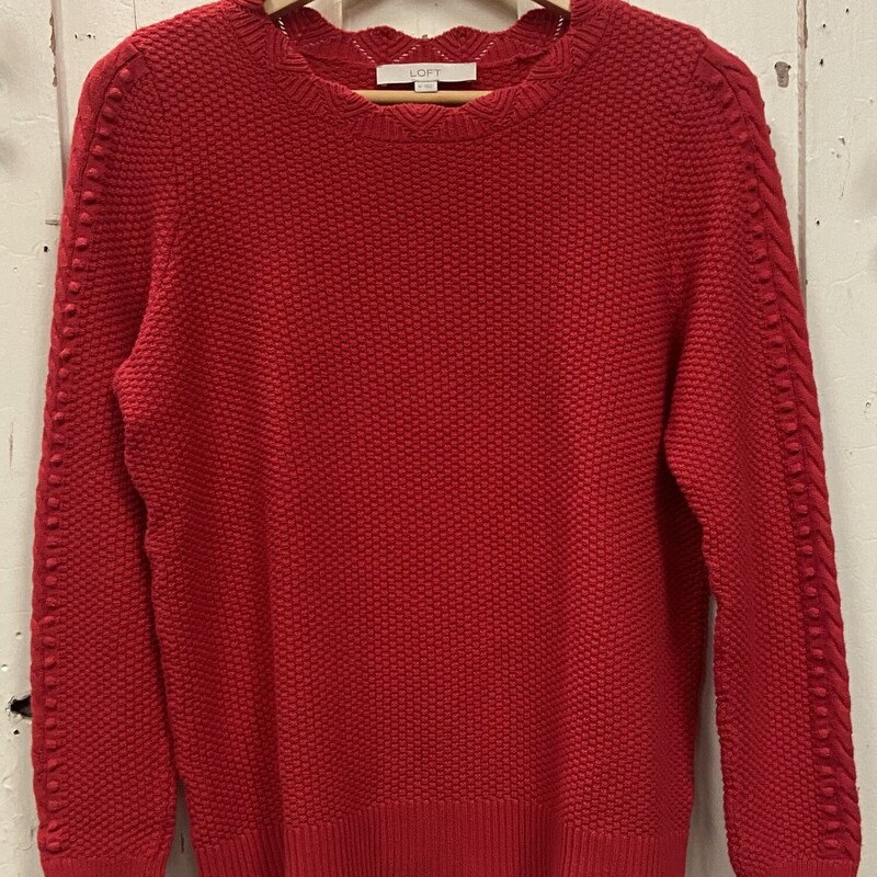 Rd Scallop Nbby Sweater