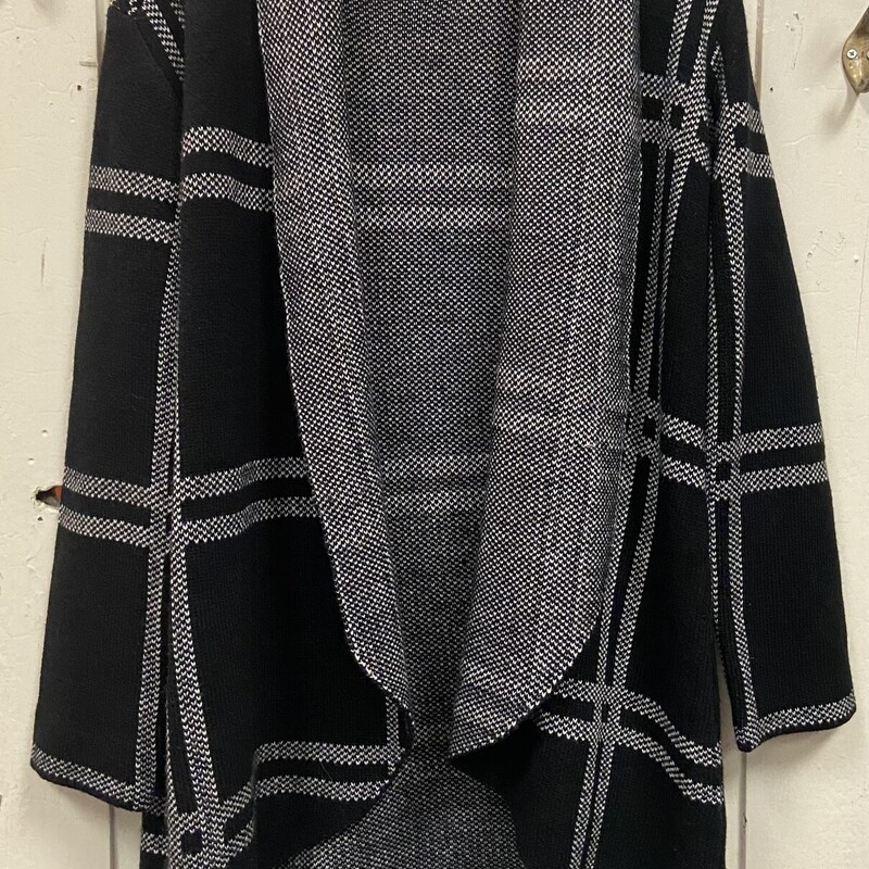 Blk/wt Check Cardigan