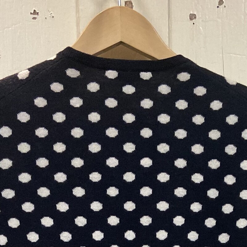 Bk/w Dot Cashmere Cardi<br />
Blk/wht<br />
Size: XS