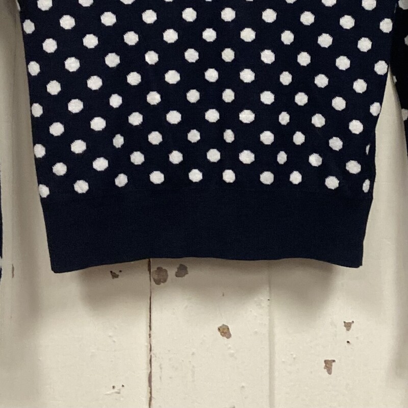 Bk/w Dot Cashmere Cardi<br />
Blk/wht<br />
Size: XS