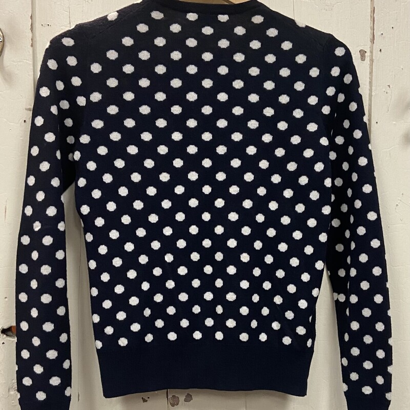 Bk/w Dot Cashmere Cardi<br />
Blk/wht<br />
Size: XS