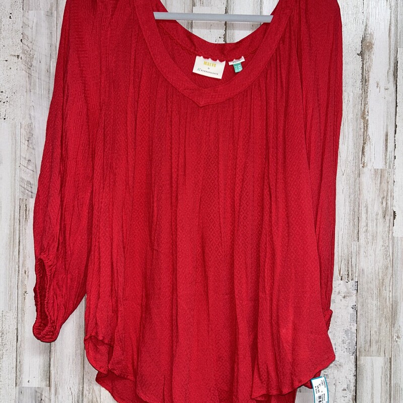 Sz20W Red Textured Top