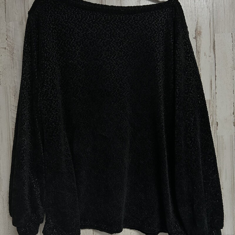 3X Black Knit Sweater, Black, Size: Ladies 3X