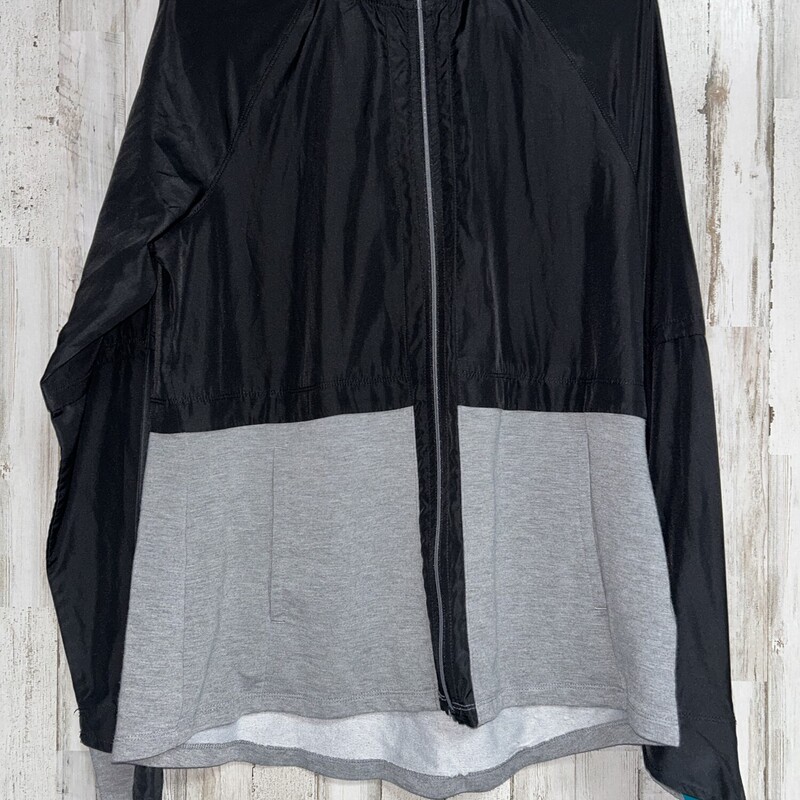 L Black Zip Windbreaker, Black, Size: Ladies L