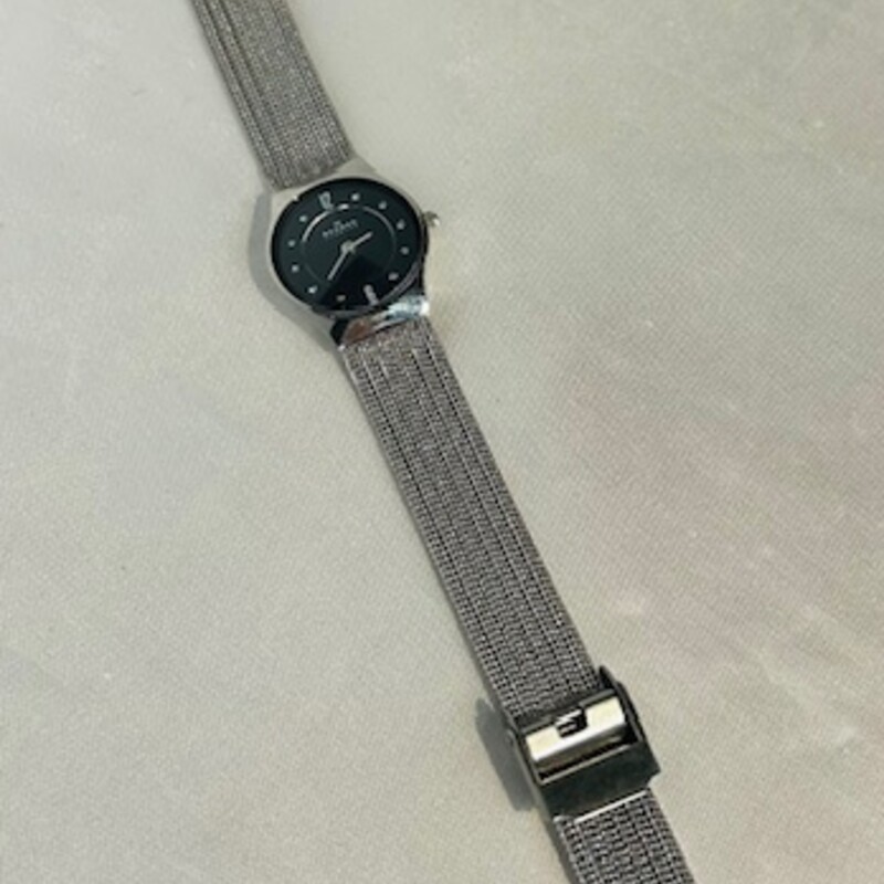 Skagen Ladies Mesh Watch
Silver Black Size: 9L