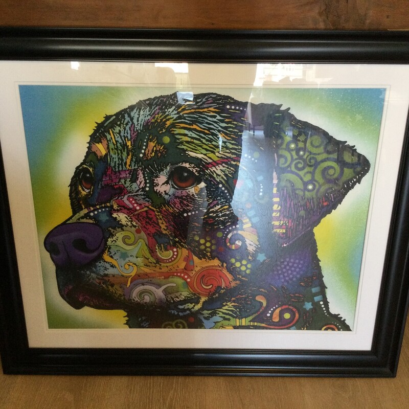 Framed Dog - The Rottweiler by Dean Russo  Multi, Size: 30X36