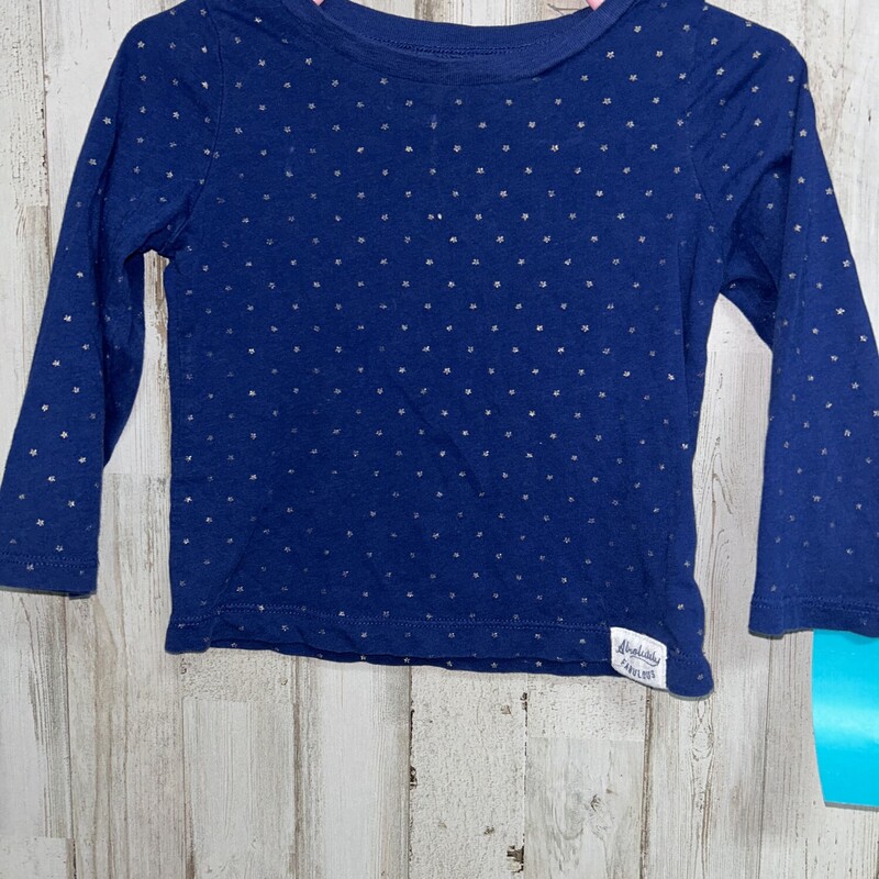 24M Navy Star Longsleeve, Navy, Size: Girl 18-24