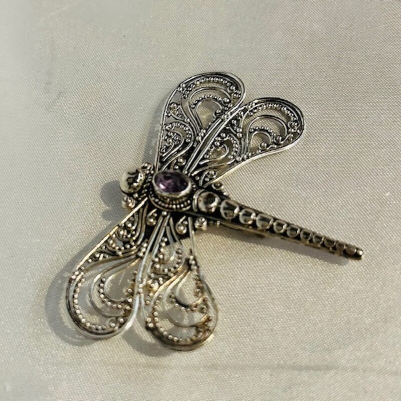 925 Ornate Dragonfly Pin