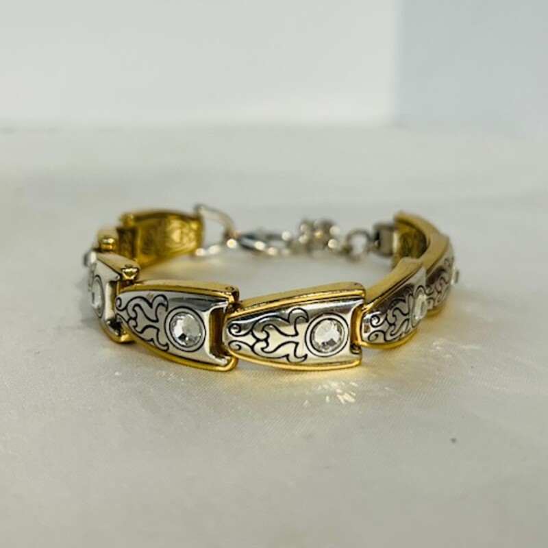 Brighton 2 Tone Links Bracelet
Silver Gold Size: 8.5L