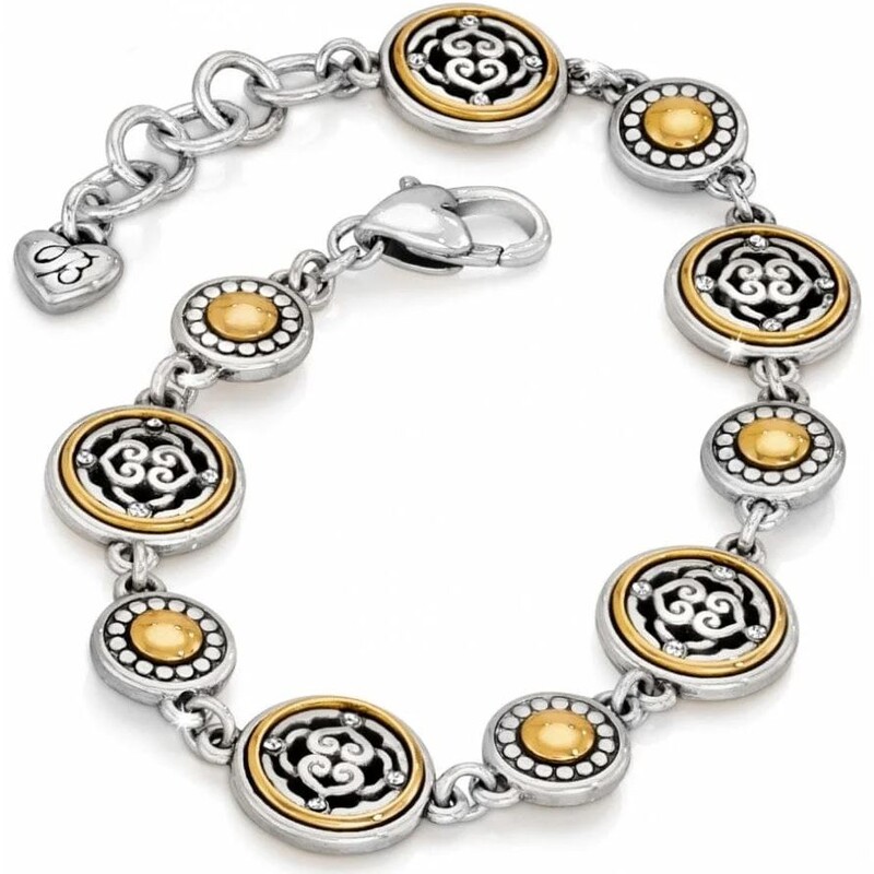 Brighton Intrigue Bracelet
Silver Gold Size: 8.5L
Retails: $78