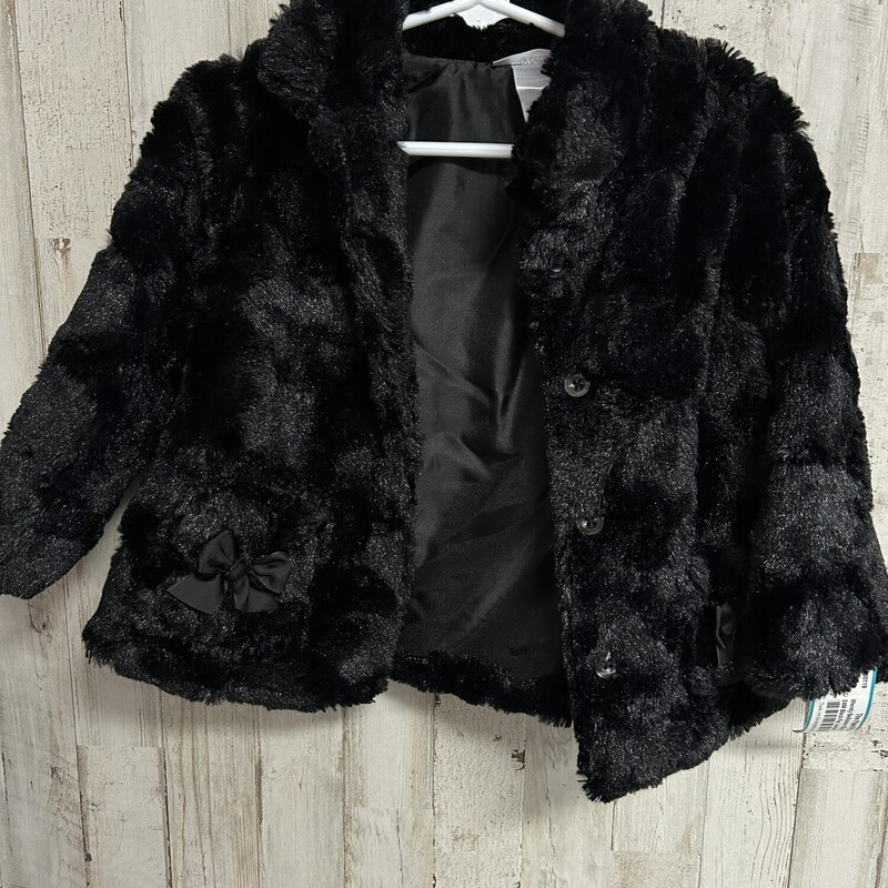 24M Black Fur Jacket