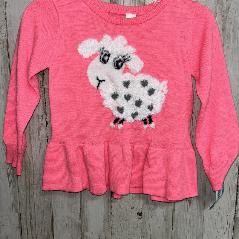 18M Pink Sheep Sweater, Pink, Size: Girl 18-24