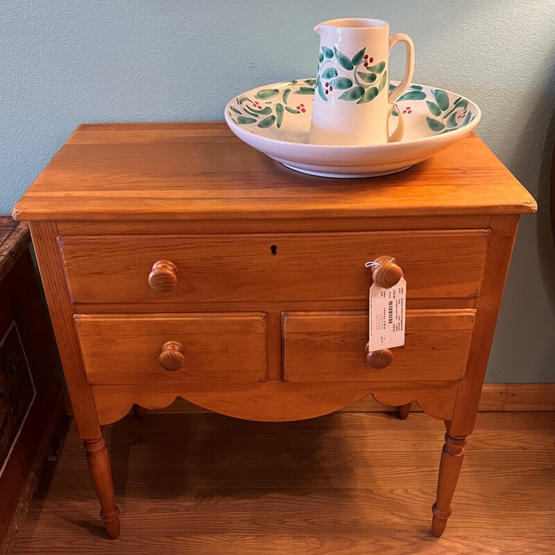 Lexington Side Table, Light Stain, 2 Drawer
30in wide x 17in deep x 30in tall