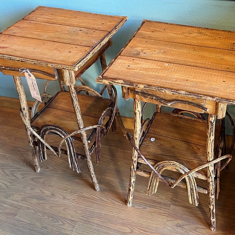 Adirondack Bentwood Twig, PAIR, Drawer
18in x 18in x 30in tall