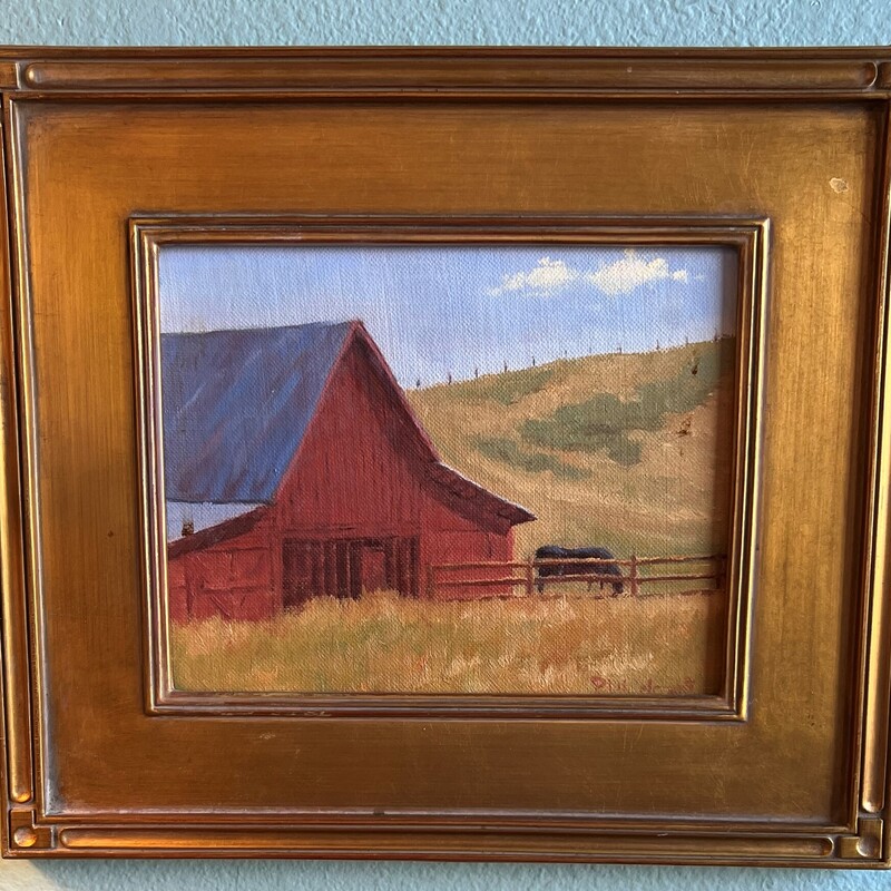 Barn W/Cows Edie Dismuke, Watercolor, Framed
15in x 13in