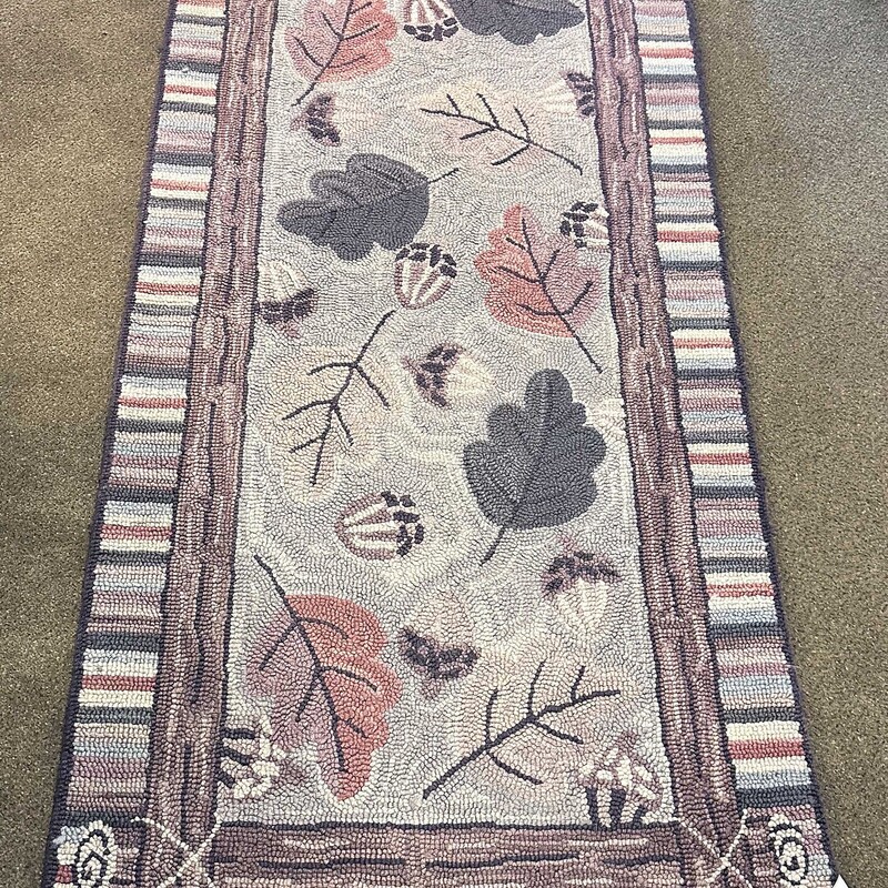 Hooked Fall Rug 60 X 29