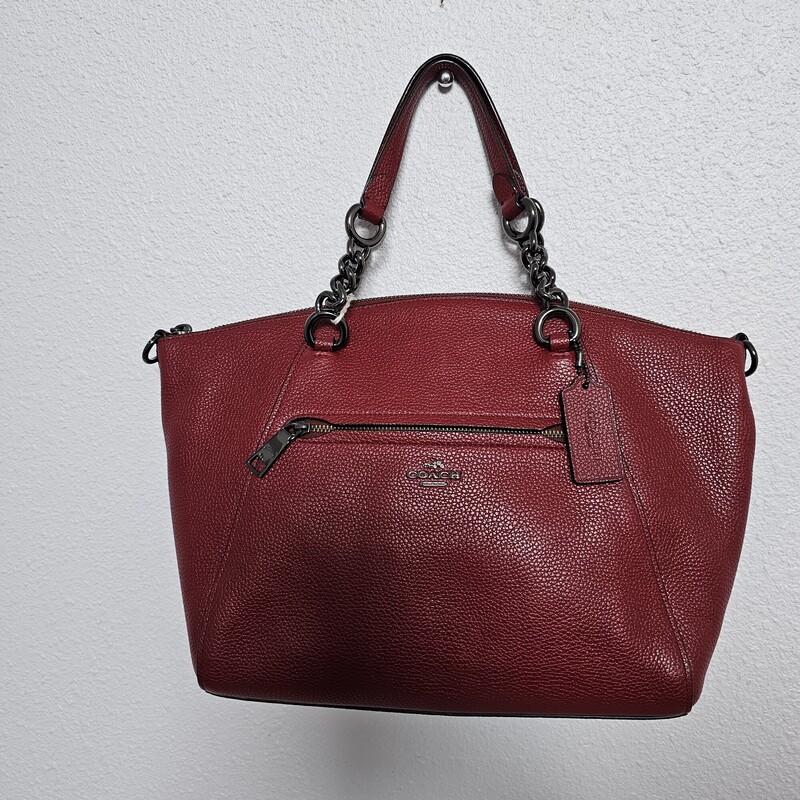 Coach Leather, Red, Size: Tote