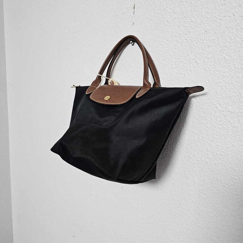 Longchamp Nylon, Black, Size: Small