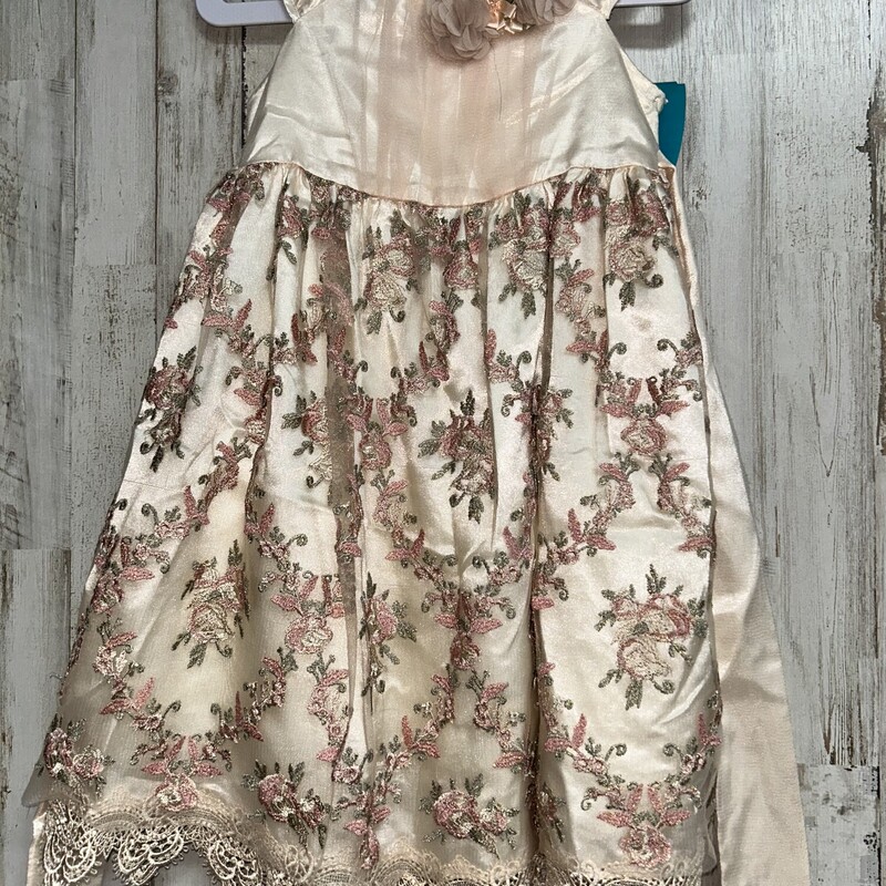 4T Blush Floral Mesh Dres