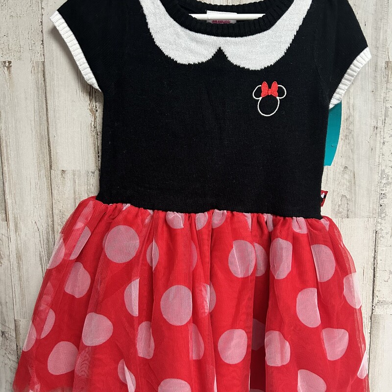 3T Black Knit Minnie Dres, Black, Size: Girl 3T