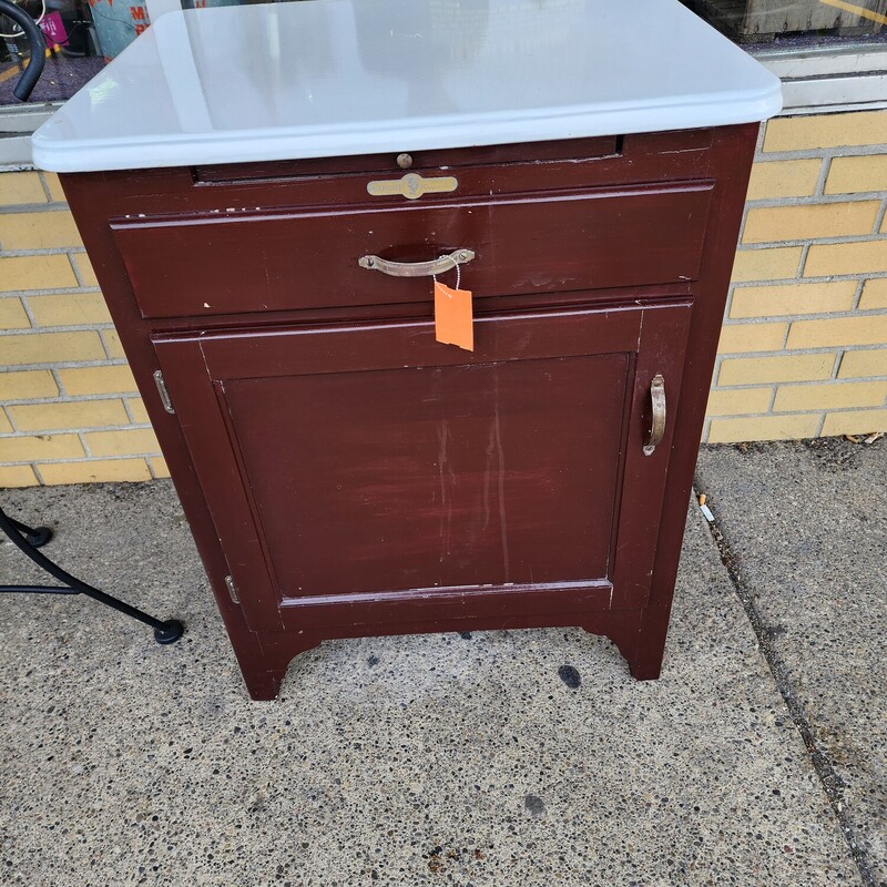 Enamel Top Cupboard