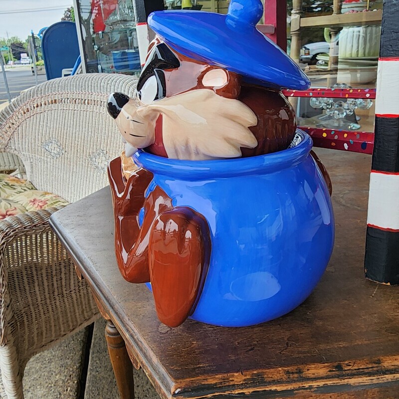 TAZ! Cookie Jar, Blue, Size: 2 Piece