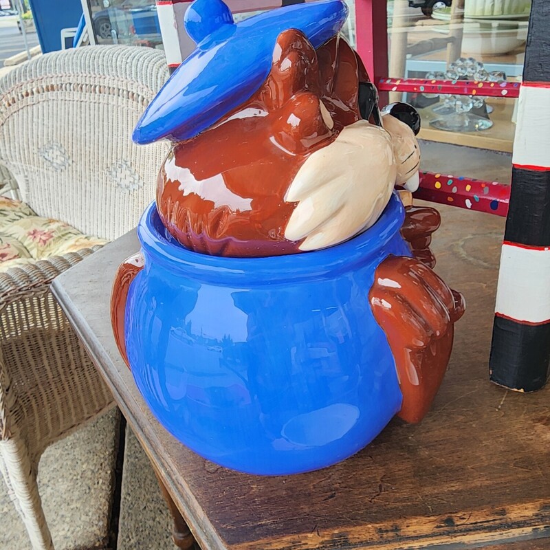 TAZ! Cookie Jar, Blue, Size: 2 Piece