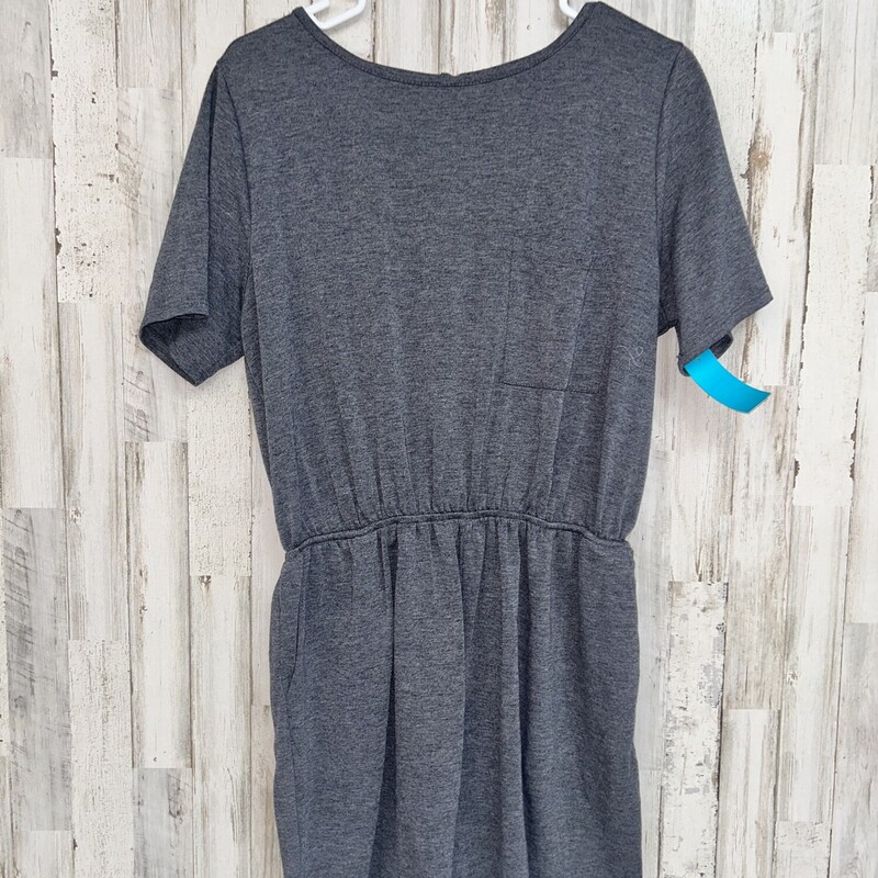 L Grey Pocket Romper